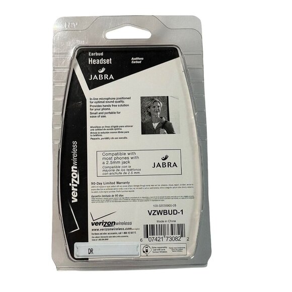 Jabra Verizon Earbud Headset Brand New 2.5mm Jack NIP Microphone - Picture 5 of 5